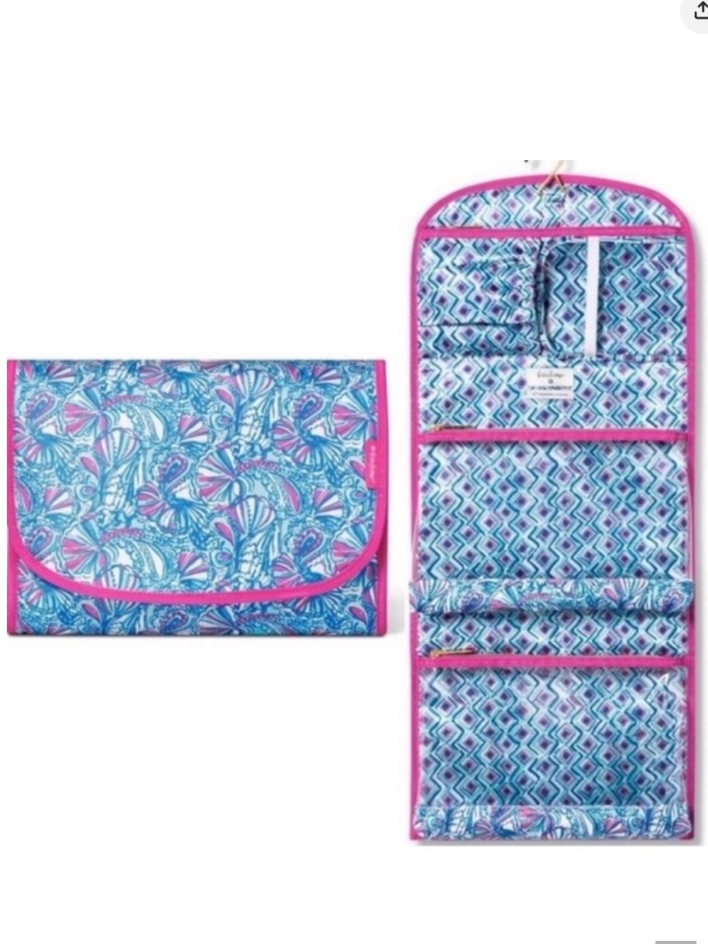 Lilly Pulitzer for Target Hanging Toiletry Cosmetic Roll Bag Case